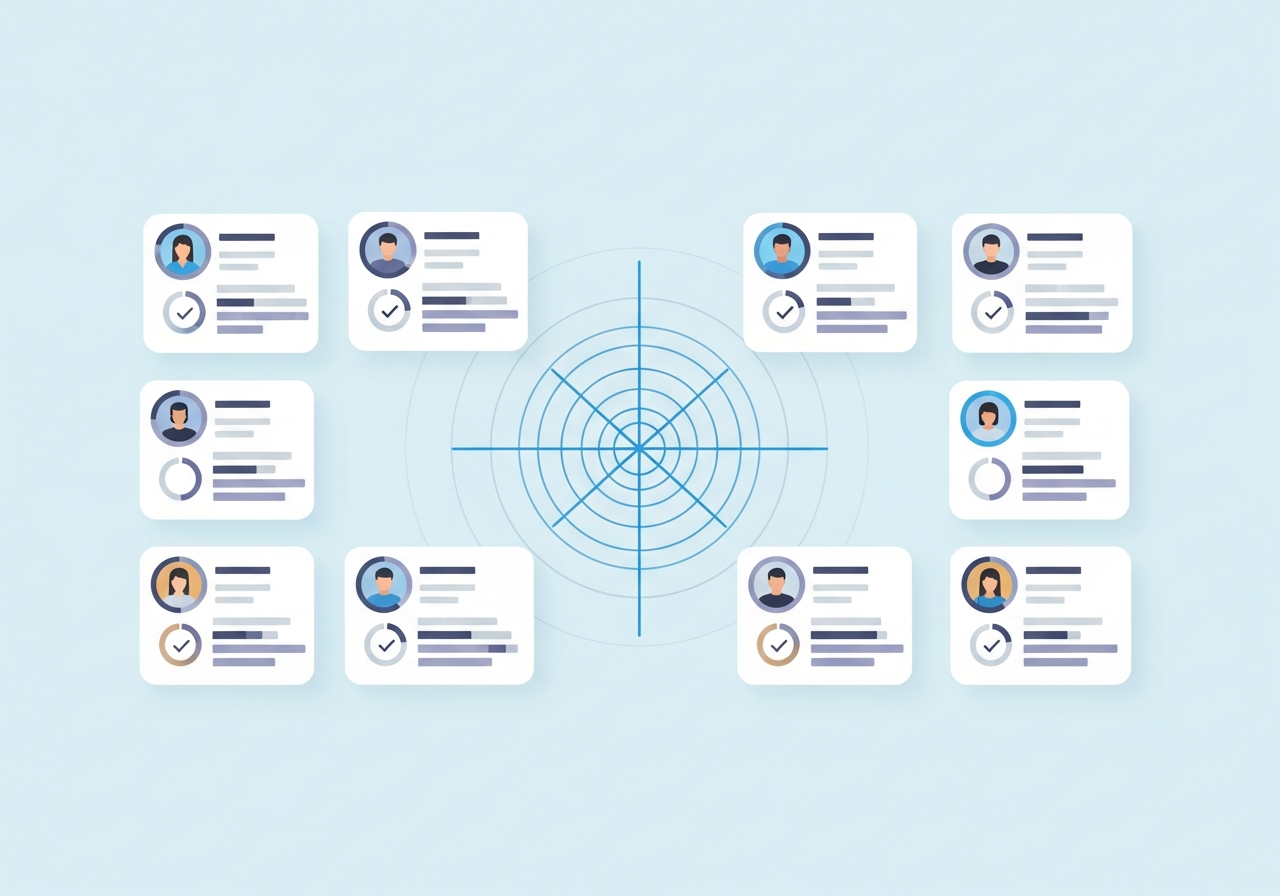 WebHunt surfacing scored, enriched business leads automatically